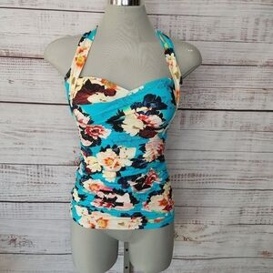 SEAFOLLY Kabuki Bloom Tankini Top Size XS